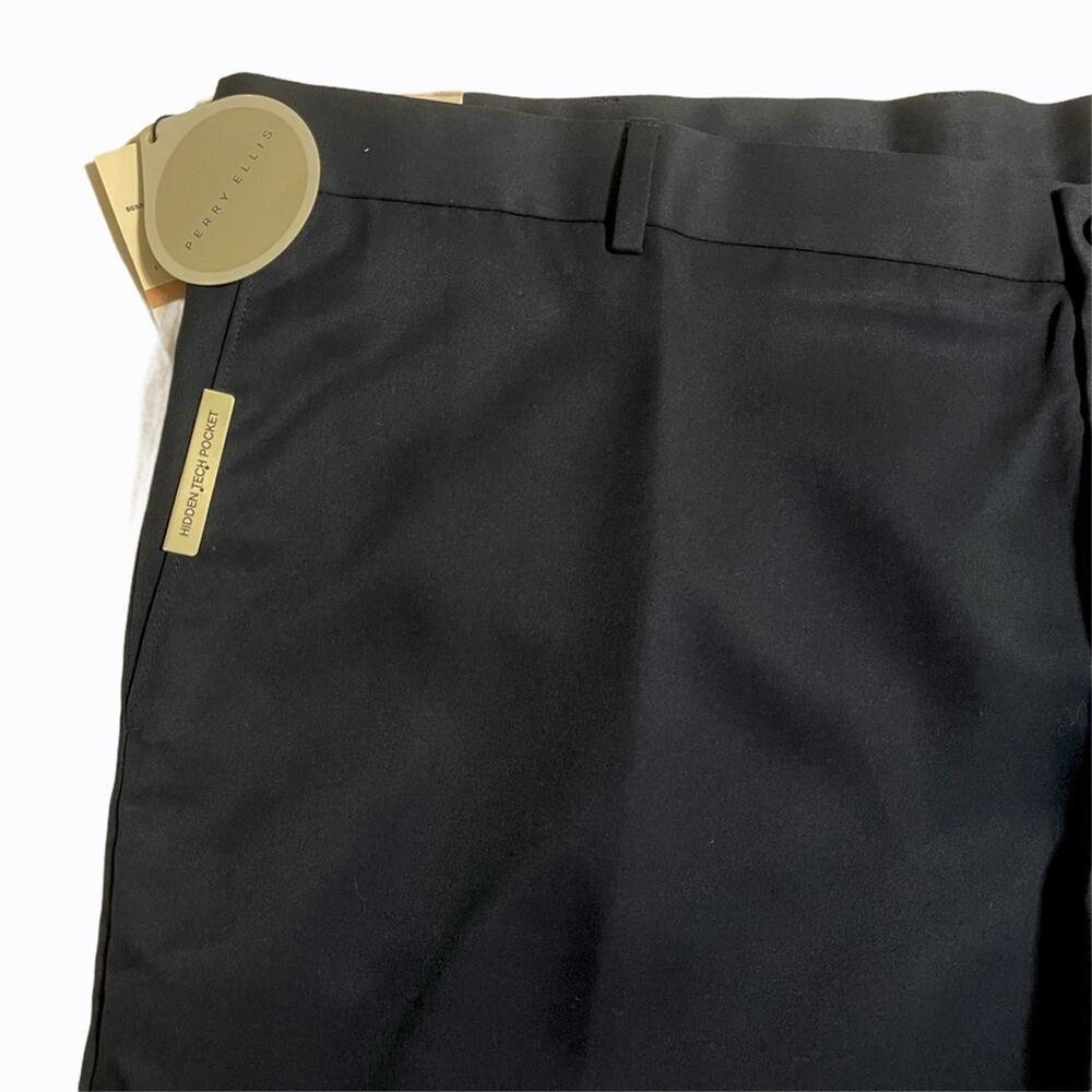 Perry Ellis Luxe Golf Shorts Portfolio Navy Blue "Total Eclipse" Performance 42 - Picture 2 of 13